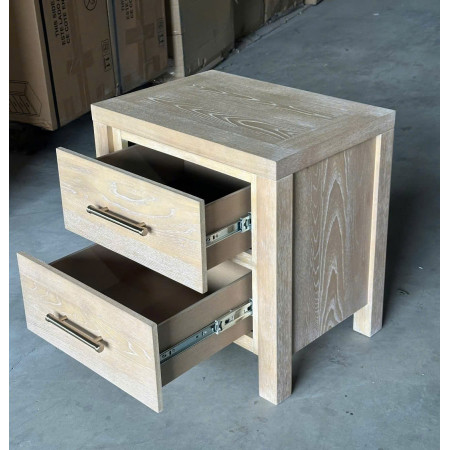 B5822 - 92 : Tủ Đầu Giường 02 Ngăn Kéo - Màu Kem Sứ Nung